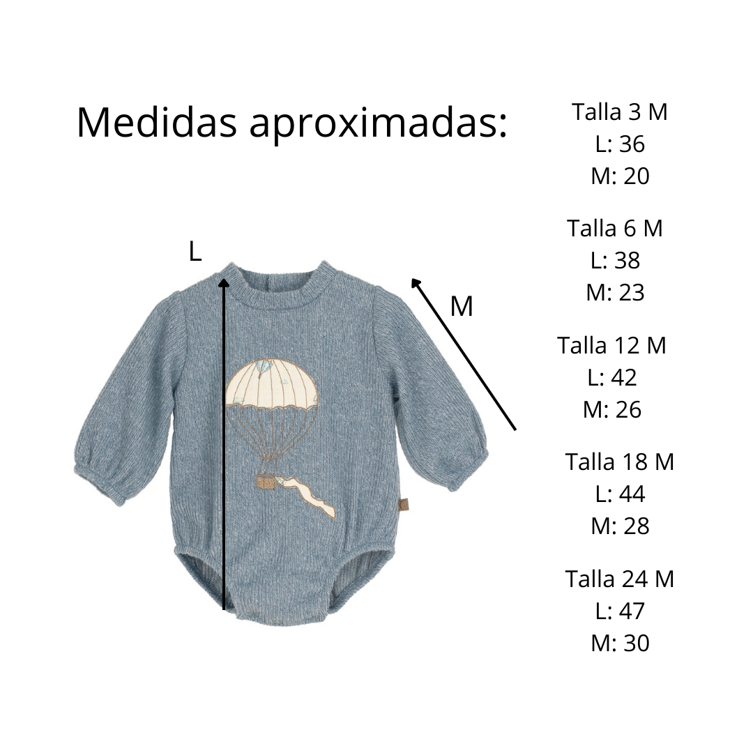 anemoi azul pelele medidas