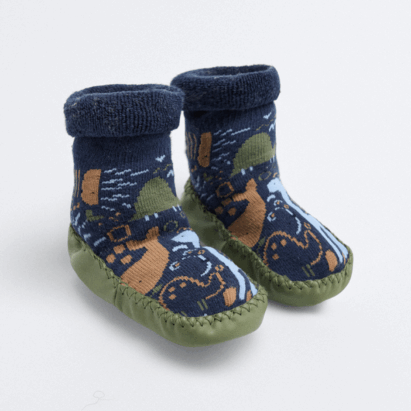 Calcetines zapatilla dino