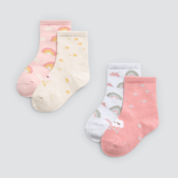 Calcetines bebe arcoíris