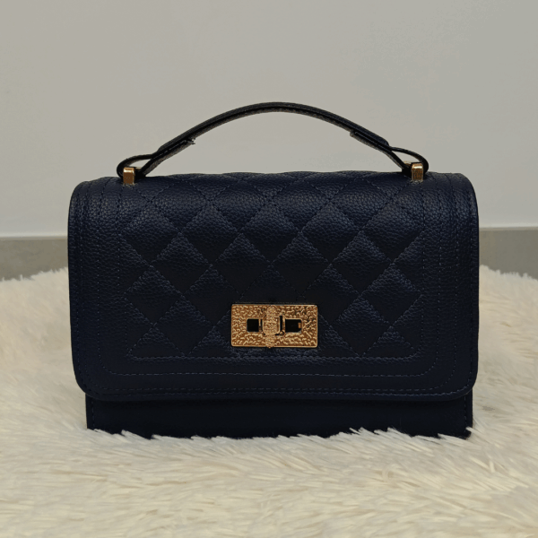 Bolso rombos Blue