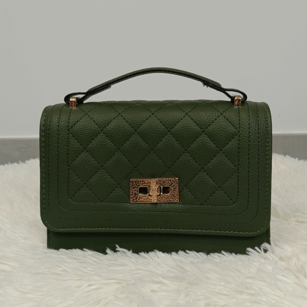 Bolso rombos Green