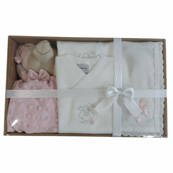 Caja regalo osito rosa