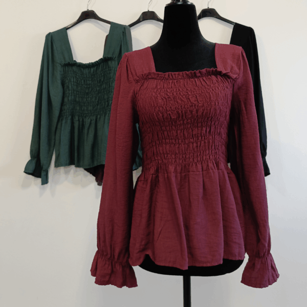 Blusa Sophie burdeos