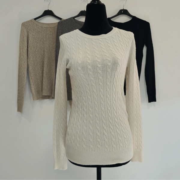 Jersey trenzado albaricoque M/L