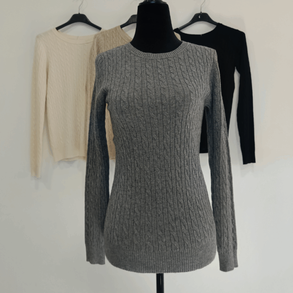 Jersey trenzado gris M/L