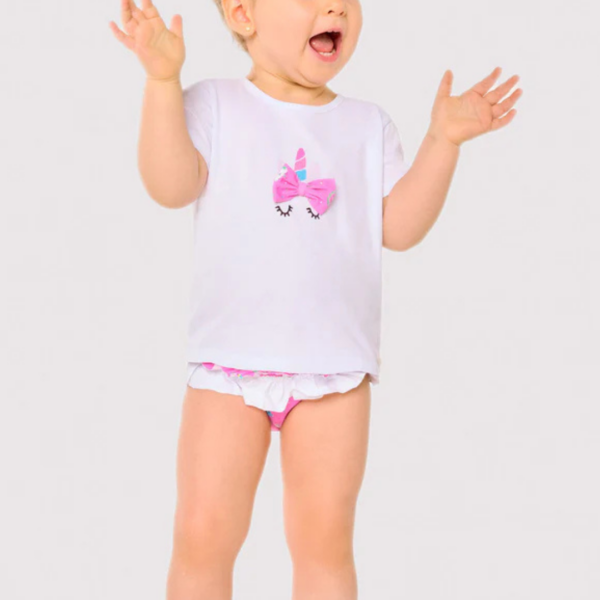 Conjunto baño unicornios